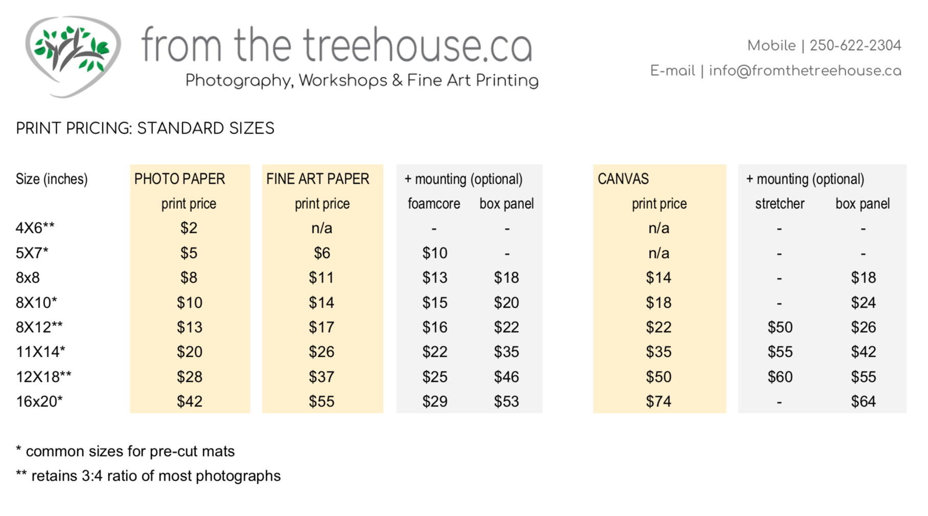 print-prices